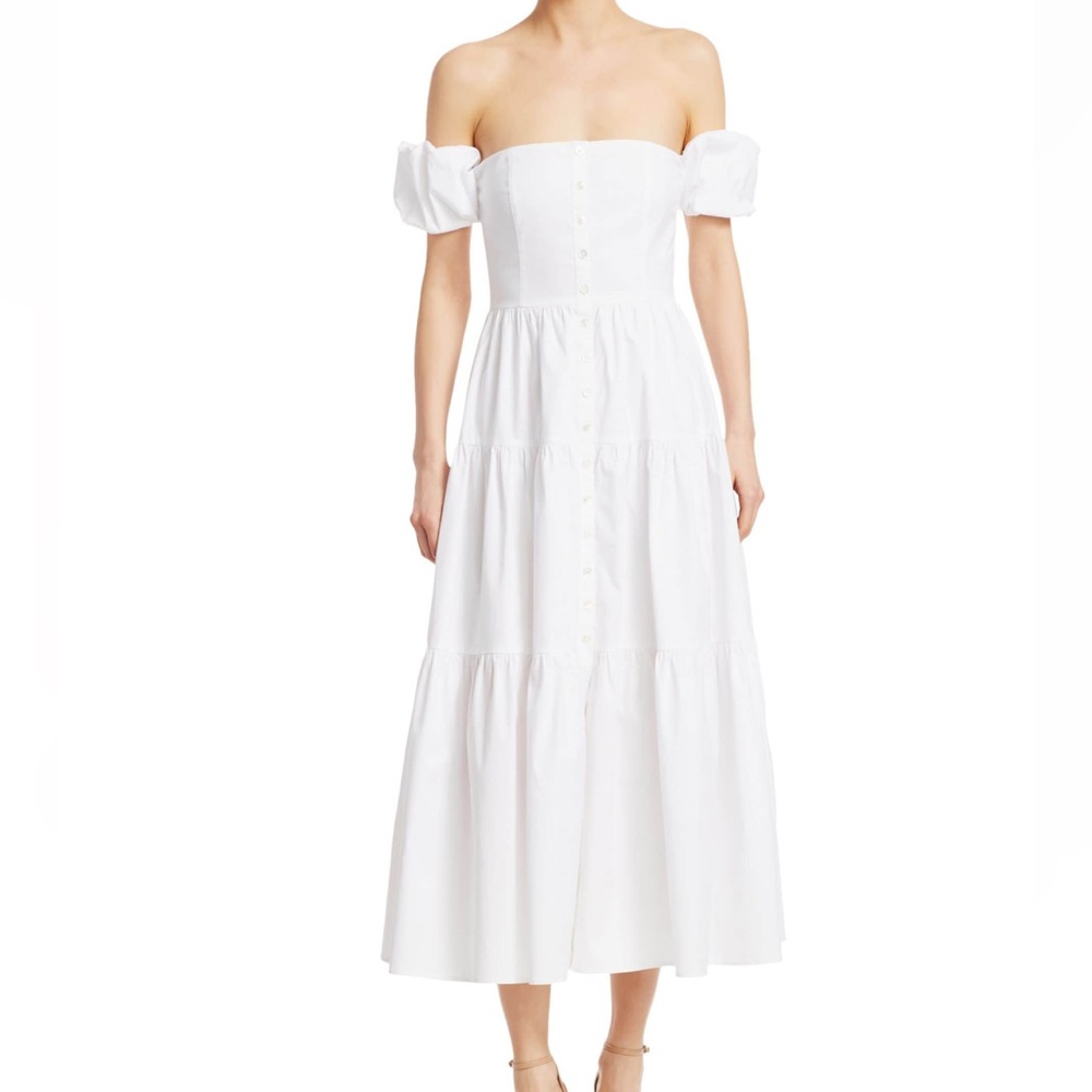 Staud Elio Dress in White